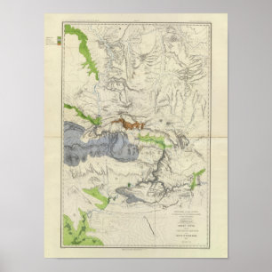 Green River from the Union Pacific Rail Road Map Poster