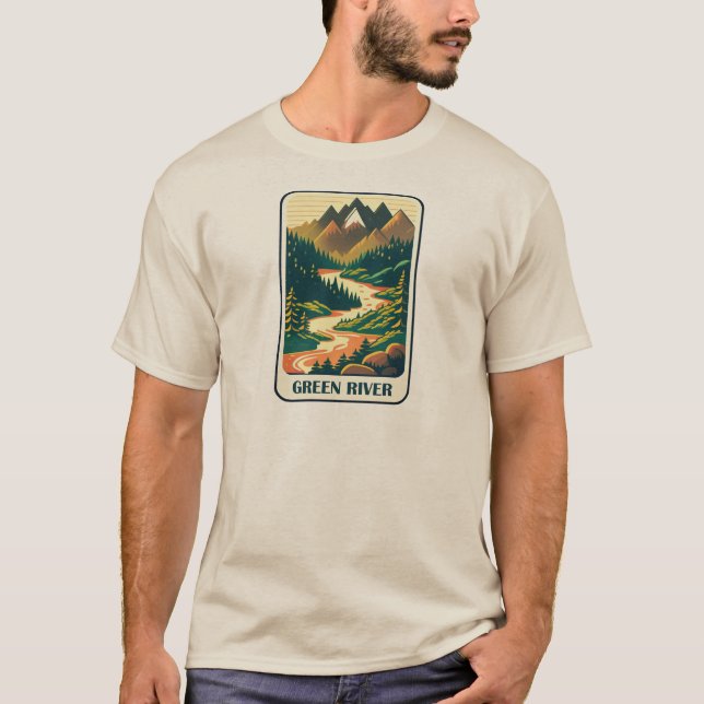 Green River Utah Colours T-Shirt (Front)