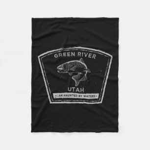 Green River Utah Fly Fishing  Fleece Blanket