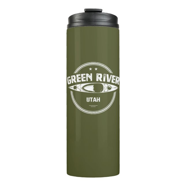Green River Utah Kayaking Thermal Tumbler (Front)