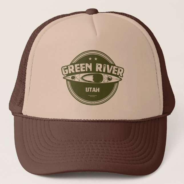 Green River Utah Kayaking Trucker Hat (Front)