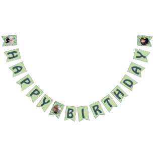 Green Roaring Jurassic Dinosaurs Bunting