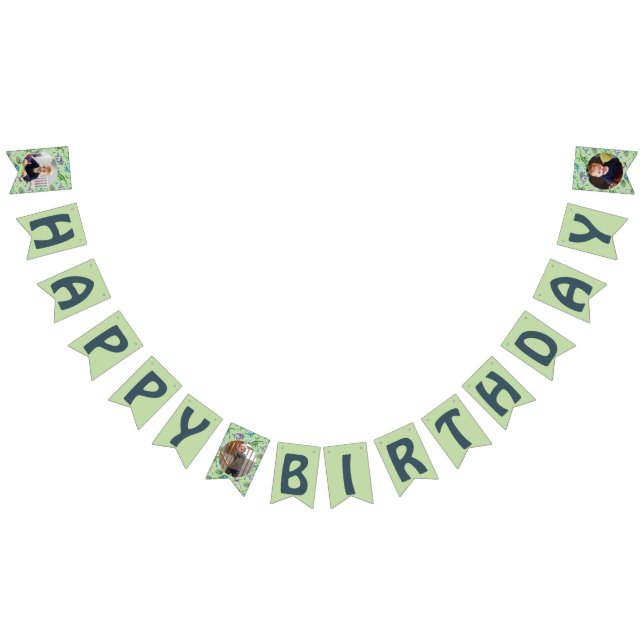 Green Roaring Jurassic Dinosaurs Bunting (All)