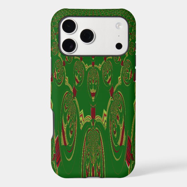 Green Robots motif design (Back)