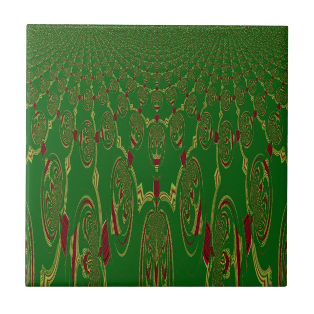 Green Robots Tile (Front)