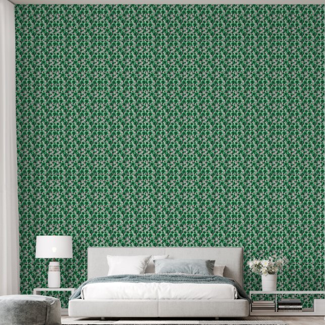 Green Rose Wallpaper (Bedroom)