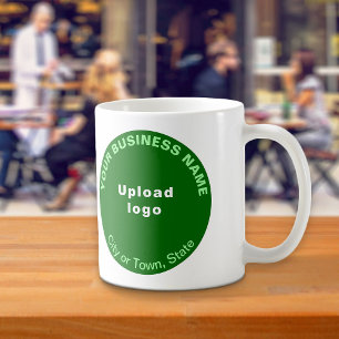 Green Round Business Brand on Mug