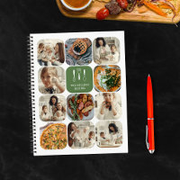 Green Round Corners Photo Collage Family Recipes