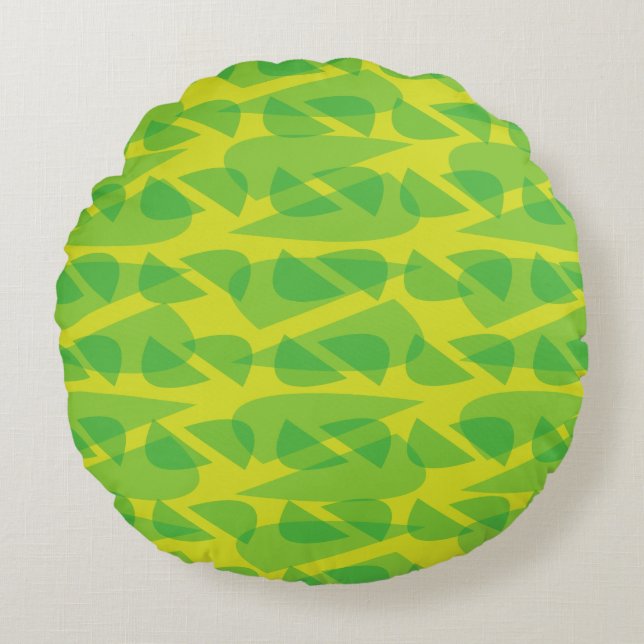 Green Round Round Cushion (Front)
