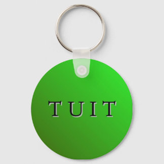 Green Round Tuit Keychain
