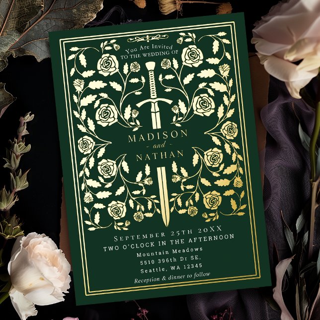 Green Royal Mediaeval Sword Wedding (Creator Uploaded)