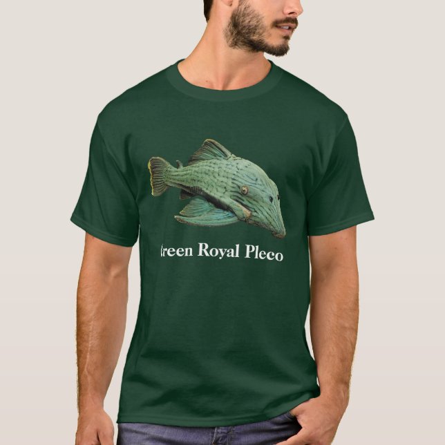 Green Royal Pleco T-Shirt (Front)