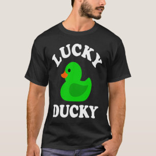 Green Rubber Duck Lucky Ducky Quack  St Patricks D T-Shirt
