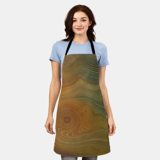 Green & Rust Marble Aprons