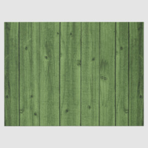 Green Rustic Beautiful Wood Texture Tissue Paper