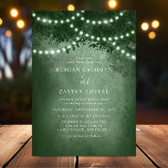 Green Rustic Dreamy Tree String Lights Wedding Invitation<br><div class="desc">Create an enchanting atmosphere with this Green Rustic Dreamy Tree String Lights Wedding Invitation. Featuring a beautiful rustic green tree adorned with dreamy string lights, this invitation sets the perfect romantic tone for your special day. Ideal for outdoor and evening ceremonies, it captures the essence of nature and adds a...</div>