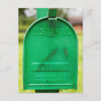 Green Rustic Mailbox Portrait