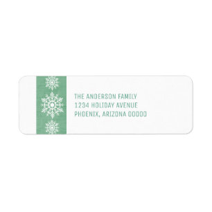 Green Rustic Snowflake Holiday