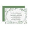 Green Rustic Wreath Wedding Reception Insert