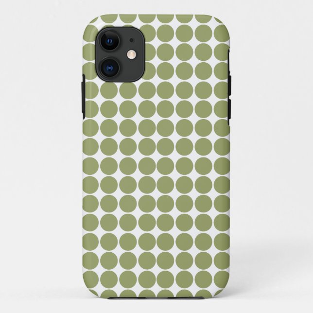 Green Safari Dot Case-Mate iPhone Case (Back)