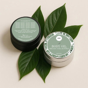 Green Sage Natural Botanical Ingredients Label