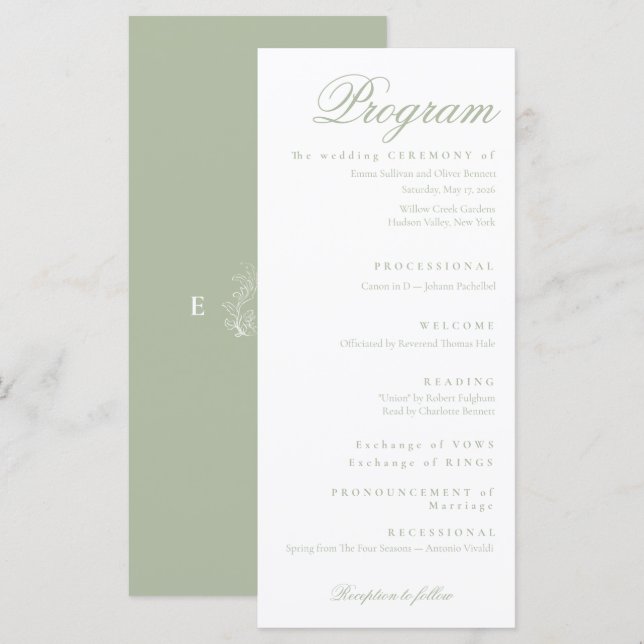 green sage programme (Front/Back)