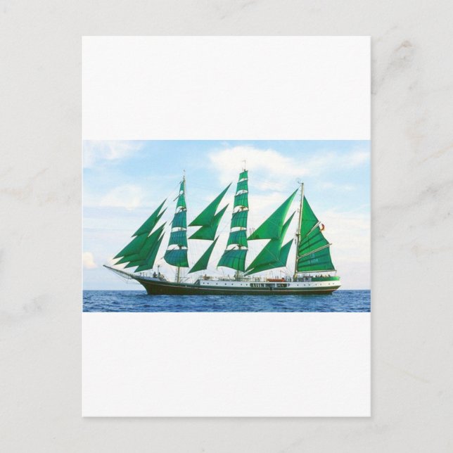 Green Sails Postcard (Front)