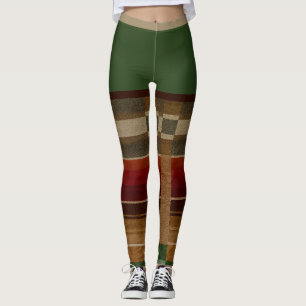 "GREEN SALSA" AUTHENTIC PRINT - HISPANIC-HERITAGE LEGGINGS