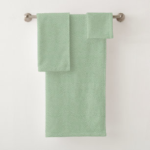 Green Same Komon (shark skin) Bath Towel Set
