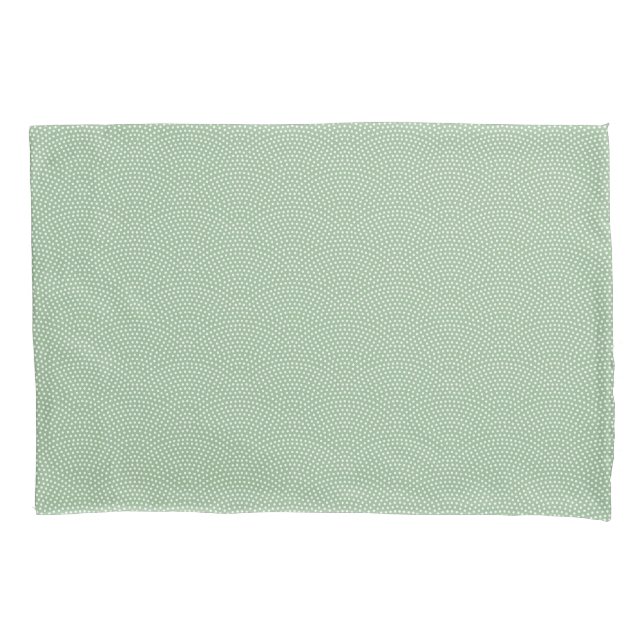 Green Same Komon (shark skin) Pillowcase (Front-Left)