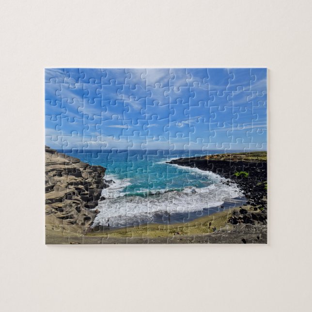 Green Sand Beach -Big Island, Hawaii - 8x10-110 pc Jigsaw Puzzle (Horizontal)