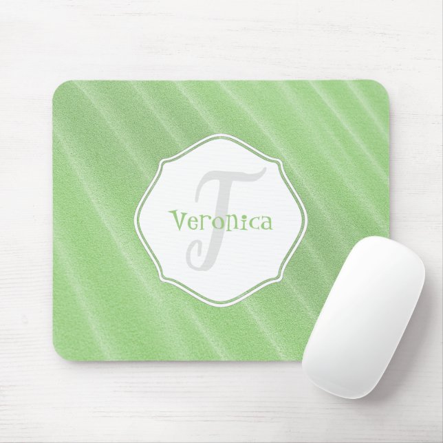 Green Sand Ripples Personalised Mouse Pad (With Mouse)