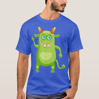 Green satan with red horns T-Shirt