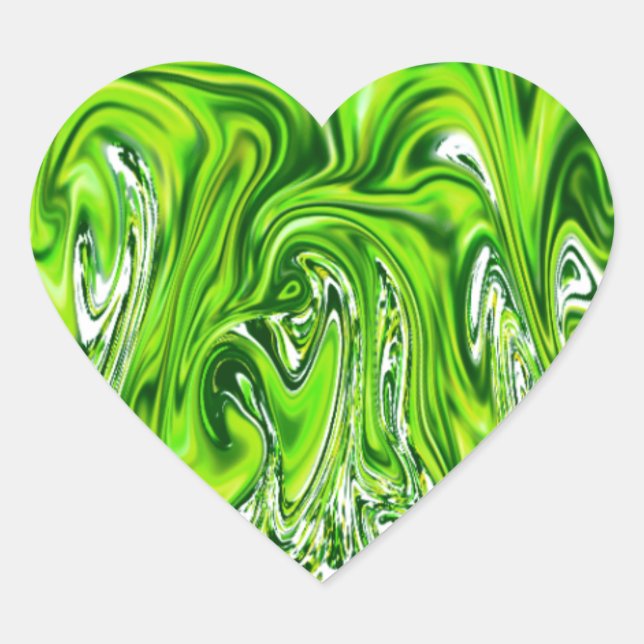 Green Satin & Glitz Envelope Seals or Stickers (Front)