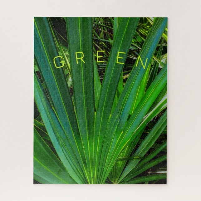 GREEN Saw Palmetto Puzzle (Vertical)