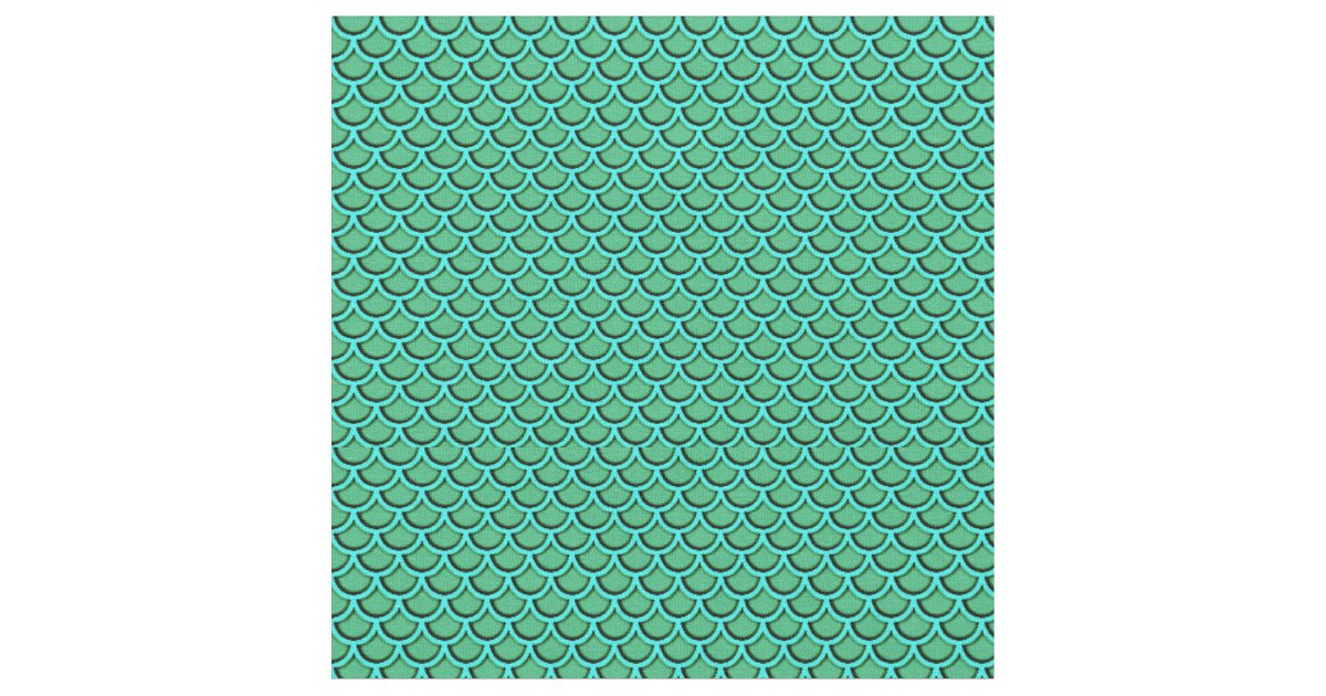 Green Scales Fabric Zazzle.co.uk