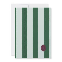 Green Scalloped Edge Save The Date