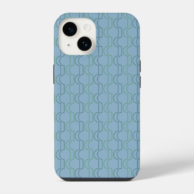 Green Scallops iPhone Case (Back)