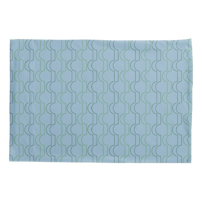 Green Scallops Pillowcase (Back)