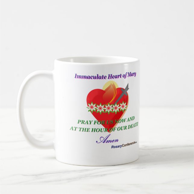 Green Scapular Prayer Mug (Left)
