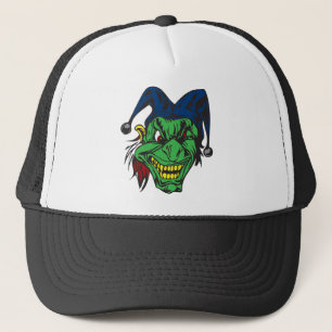 Green Scary Jester Trucker Hat