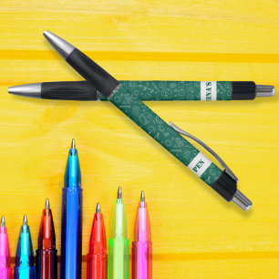 Green School elements Pencil pattern personalised