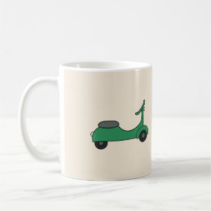 Green Scooter Coffee Mug