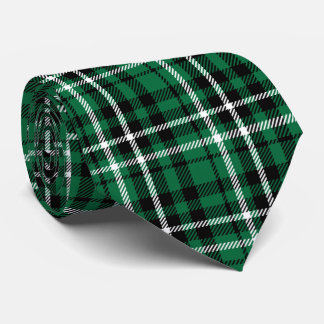 Green Scottish Tartan Plaid Tie