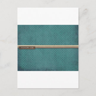 GREEN SCRAPBOOK MEMORIES POSTCARD
