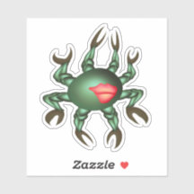 Green sea creature with many claws
