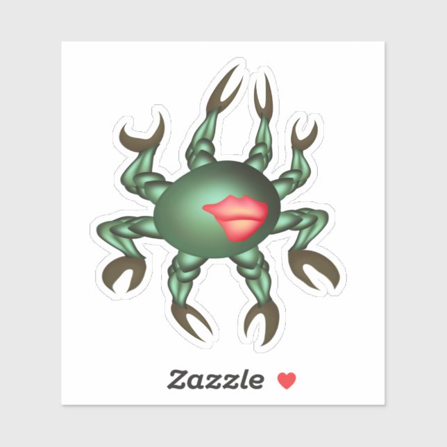 Green sea creature with many claws (Sheet)