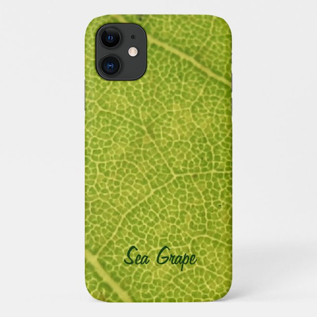 Green Sea Grape Leaf iPhone 11 Case (Back)