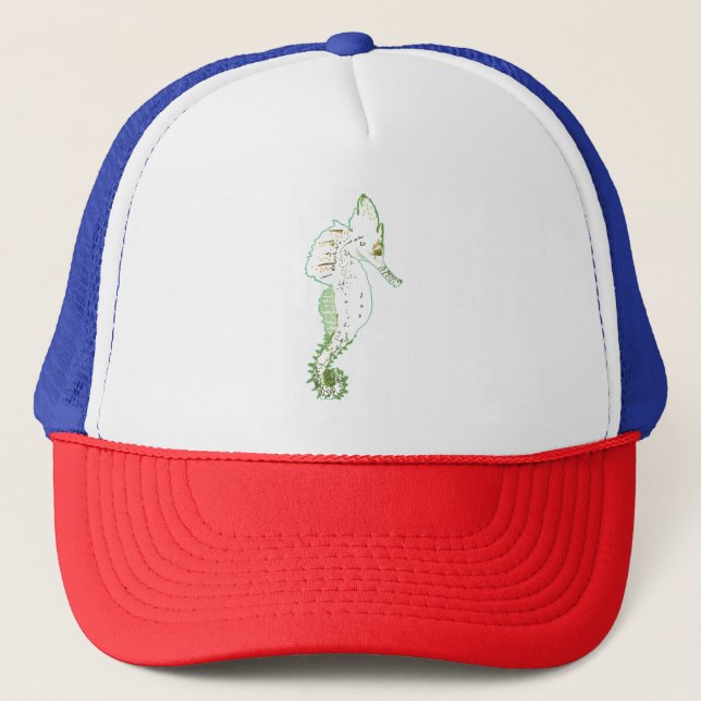 Green Sea Horse Cap (Front)