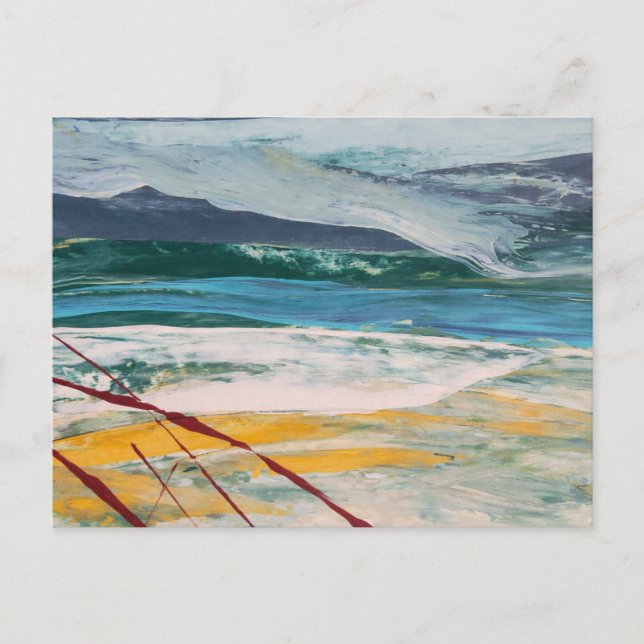 Green Sea Postcard (Front)